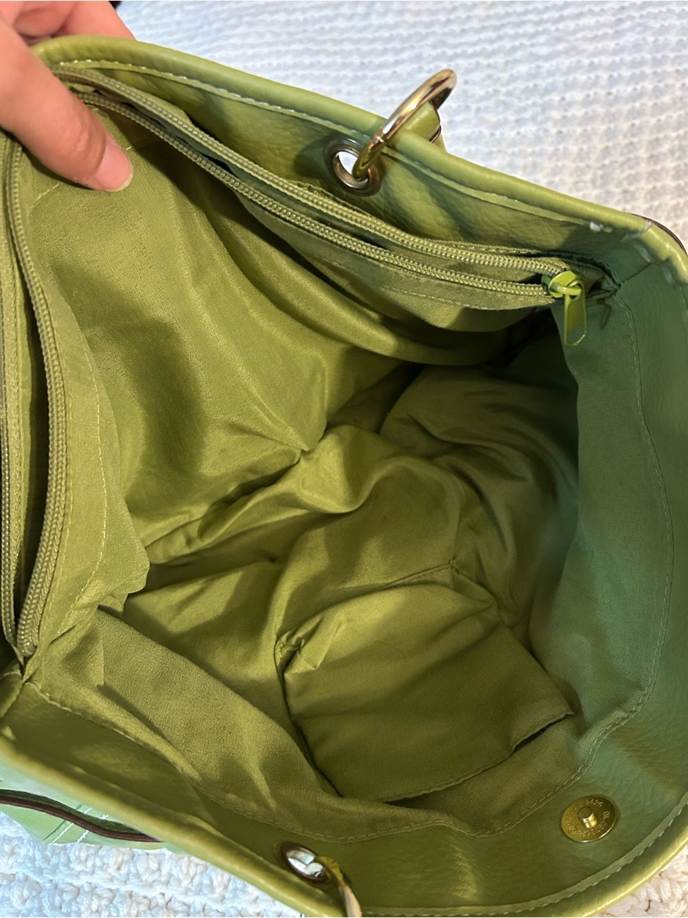 Relic Olive Green Leather Shoulder Bag - Picture 7 of 10